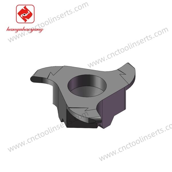 Insertos de fresado CNC con recubrimiento PVD HYD22R12-2.5 HYB208A, Insertos de ranurado. Este producto es adecuado para el mecanizado de materiales difíciles de cortar, excluyendo superaleaciones de alta temperatura.