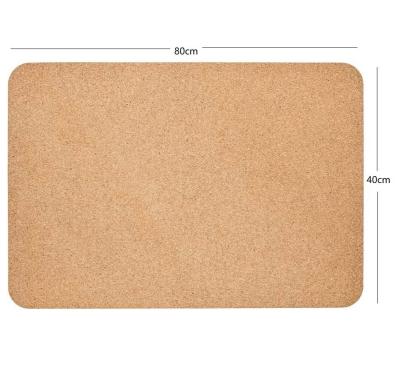 protetor da mesa de escritório de 80x40cm Cork Desk Pad Nonslip Waterproof