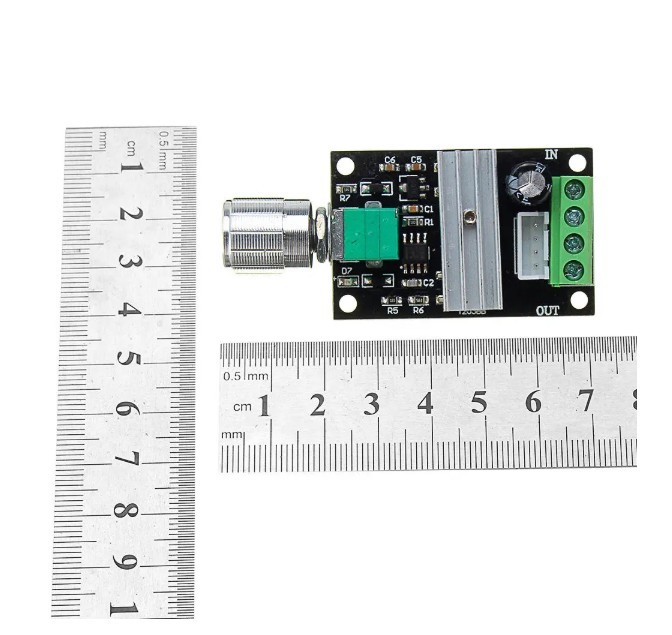 регулятор скорости мотора DC 6V 12V 24V 3A регулируемый PWM