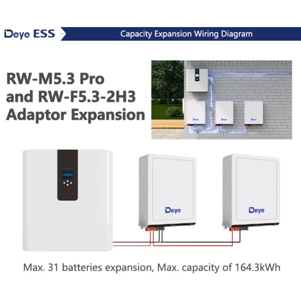 Deye RW-F5.3-2H3 Quality-Guaranteed Home Energy Storage Lithium Battery Solar Lifepo4 Technology