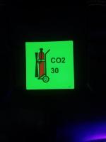 Rolo auto-aderente de vinil fotoluminescente / brilho no escuro 2-12 horas filme luminoso de PVC auto-brilho para sinalização de saída segurança rodoviária