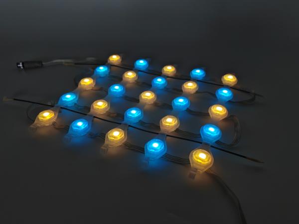 Ecrã de grade LED IP67 de moda exterior SMD3535 Fonte de luz pontual com distância do centro de 20 mm