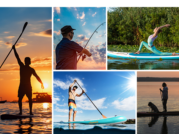 Stand Up Surf Race Board 11'6'' Inflatable Paddle Board with Pump and 10kgs Weight