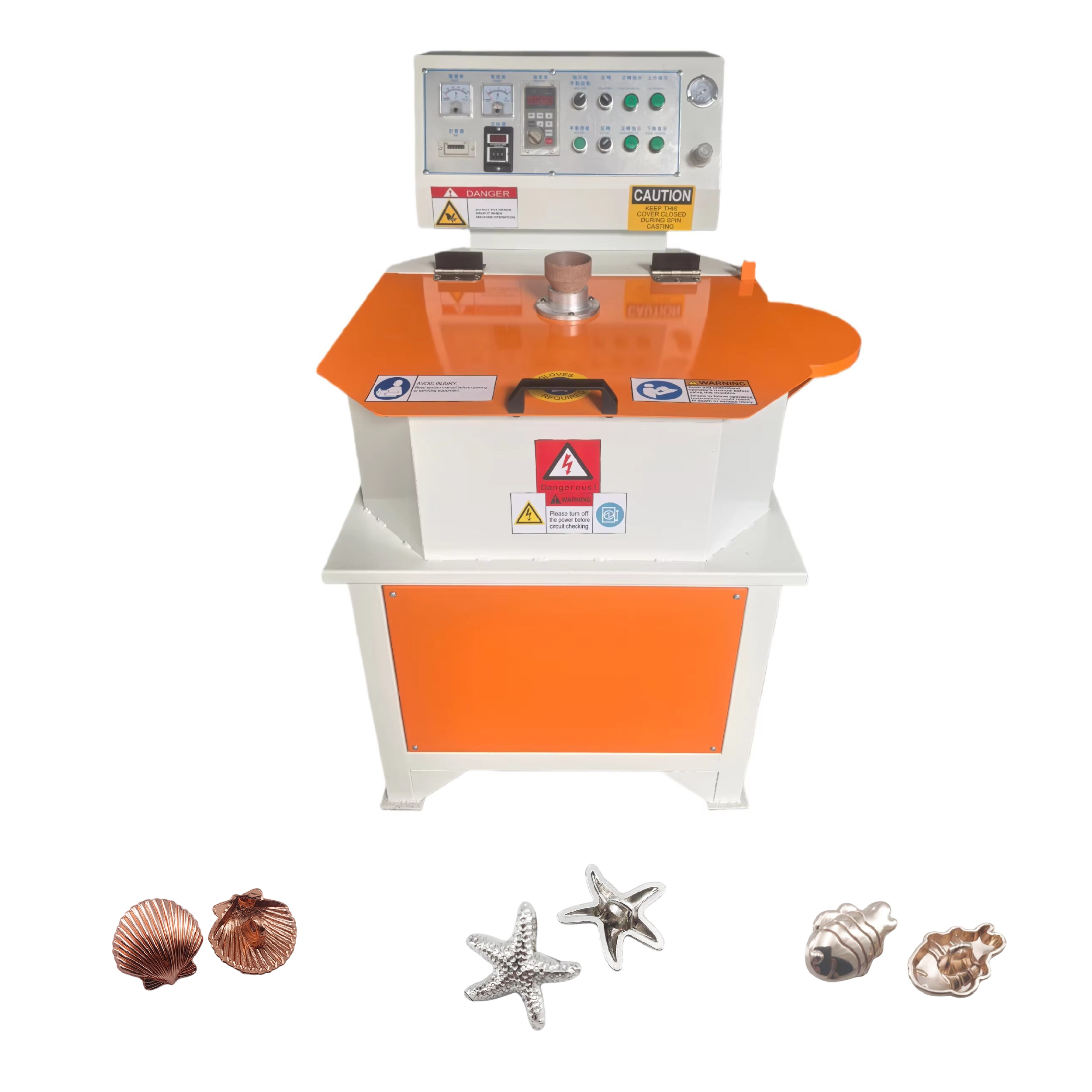 Manual Vacuum Centrifugal Casting Machine Marine Style Metal Cufflinks Spin Casting Equipment