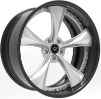 20 inch 22 inch brushed alloy forged wheels 2-piece aftermarket rims