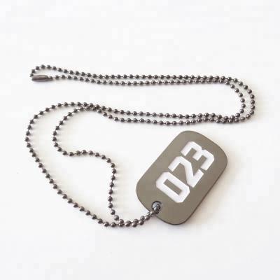 Wholesale soft enamel silver zinc metal dog tag with ball chain for souvenir;
