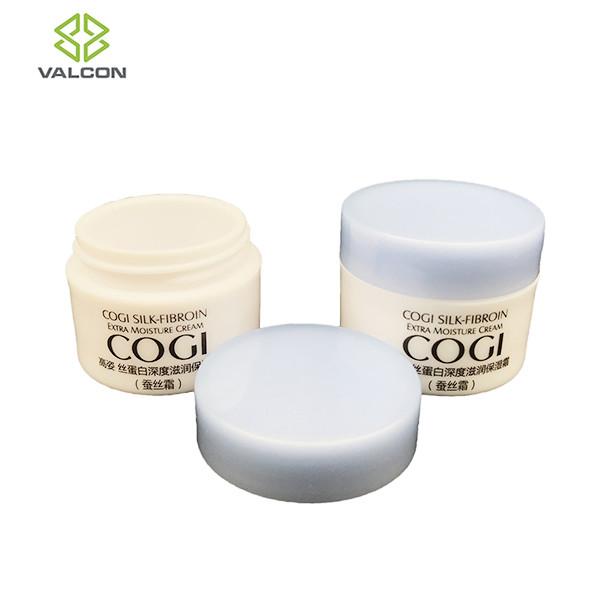 0.17 OZ Round Plastic Cosmetic Jars For Cream With Blue Screw Cap