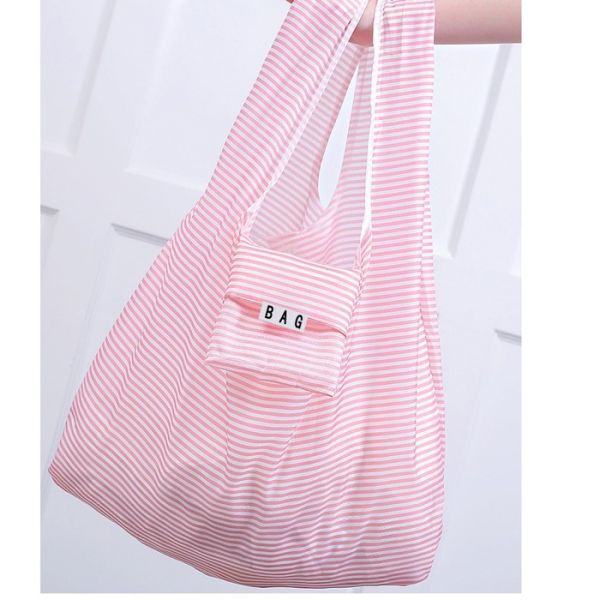 Easy Carry Small Foldable Pocket Reusable Grocery Tote Bags Waterproof