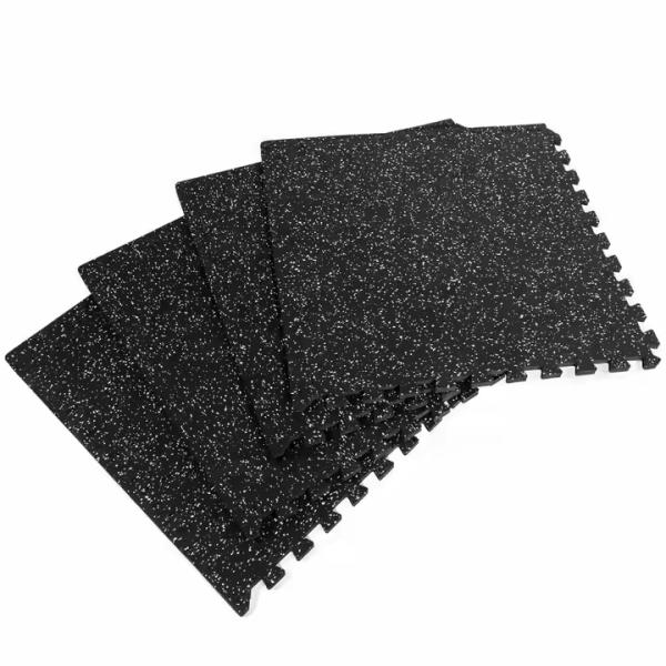 15mm and 20mm High Elastic Interlock Rubber Floor Gym Mat for Protective Flooring and Shock Absorption with Protection