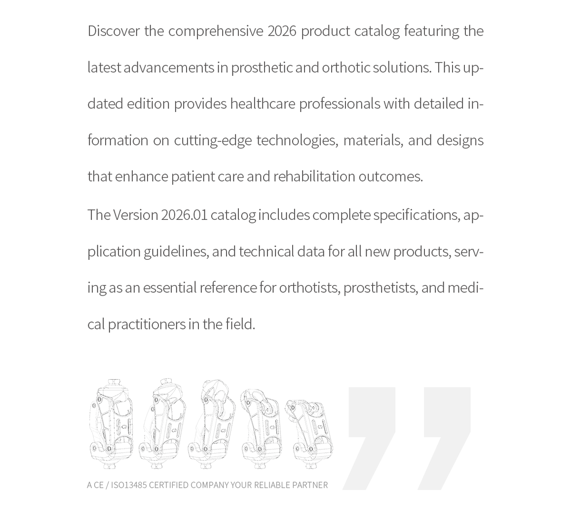 2026 New Products Prosthetic Knee Joint for Prosthetics And Orthotics Version 2026.01