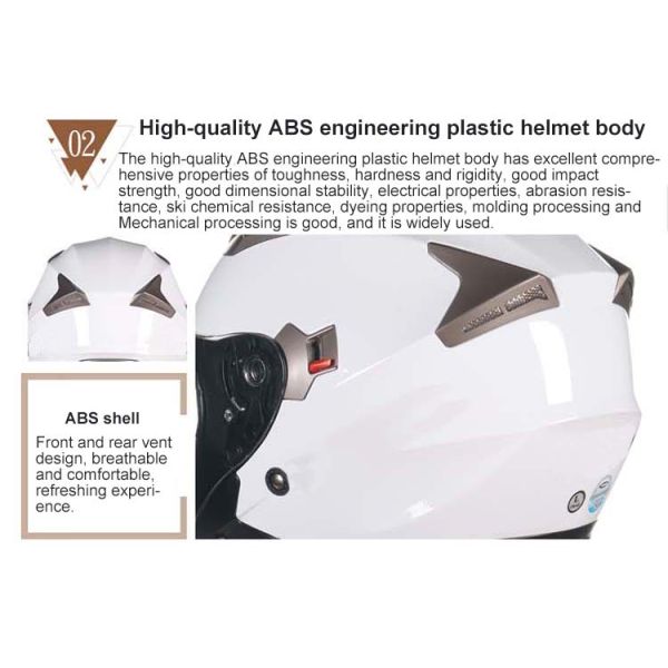 XS/S/M/L/XL/XXL DOT ECE Approved White Open Face Motorcycle Helmet with Visor Anti-fall Breathable