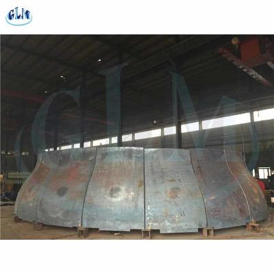 SA516 GR60 Pressure Vessel End Cap Pipe Fittings Conical Dish Head 300mm