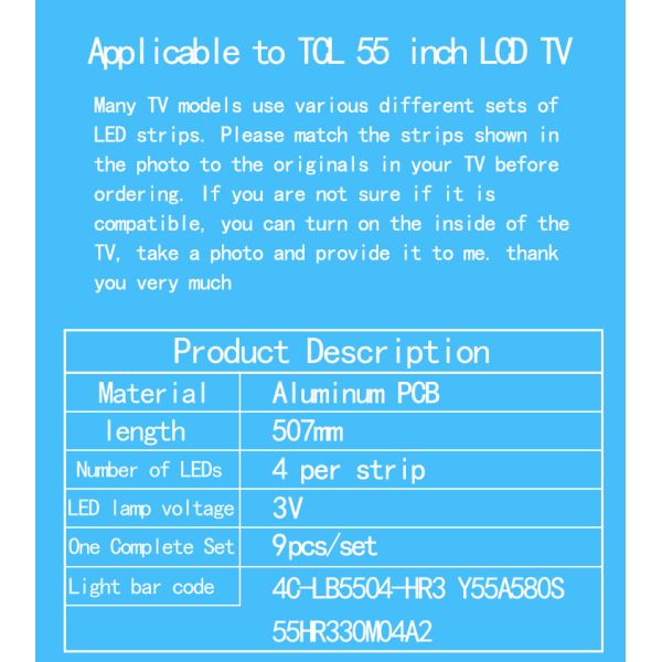 Для 4C-LB5504-HR3 HR4 55HR330M04A2 TCL L55P1S-F TCL Y55A580S