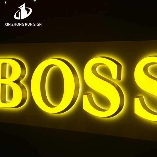 3d Metal Led Frontlit Acrylic Signage Alphabet Letter Cutting Outdoor Sign Lights