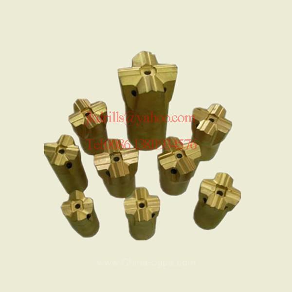 Tapered Cross Bits, 4-12° Cross Drill Bit Taper Cross Tools For Jack Hammer Rock Drilling