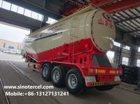 50000L Ciment en vrac Semi-remorque Weichai moteur Ciment réservoir remorque