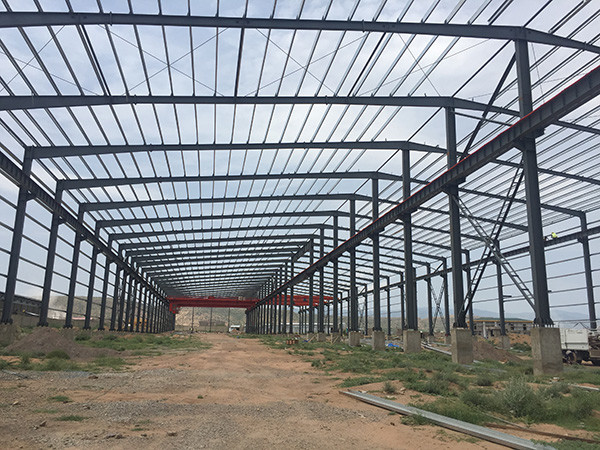 Q235 Q355B Steel Building Factory , Durable Steel Frame Structure Building