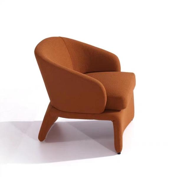 Woolen Cloth Arm Chairs ,  Graceful Contemporary Velvet Armchair