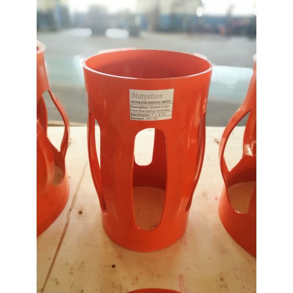 3 Section Structure Spiral Glider Centralizer , Red Pipe Centralisers