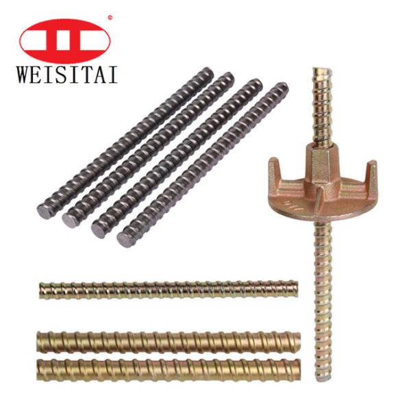 17mm Steel Silver Galvanized Formwork Tie Rod System Scaffold Parts