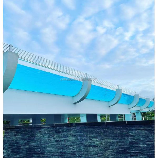 Ультрафиолетовая защита отливки толстых акриловых панелей для семейного бассейна Вилла бассейн