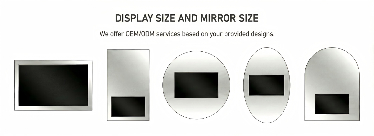 Kingstin Smart Bathroom Mirror Cabinet with Built-in TV & Storage, Android OS Touchscreen Magic Mirror