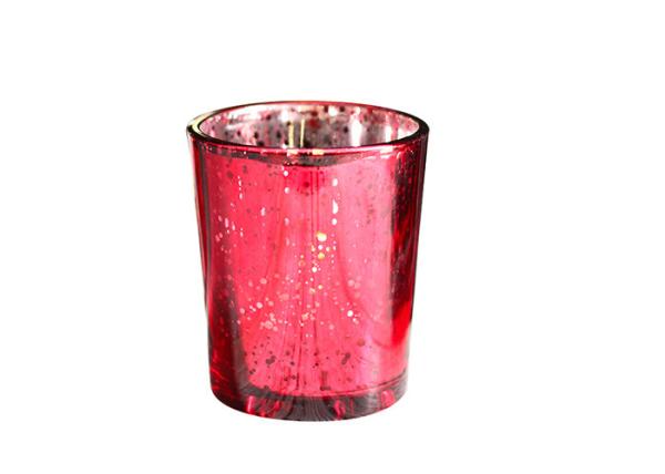 Natal de vidro redondo de Mercury Votive Candle Holders For do castiçal do cilindro