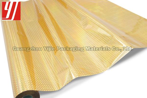Rolo dourado da folha do laser do ODM 1.28m*180m do quadrado