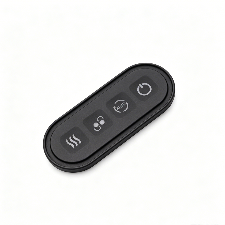 Automotive Grade Custom Silicone Rubber Keypad Laser Etched Button for Car Key Fob Steering Control -40/+125C 500K Cycle