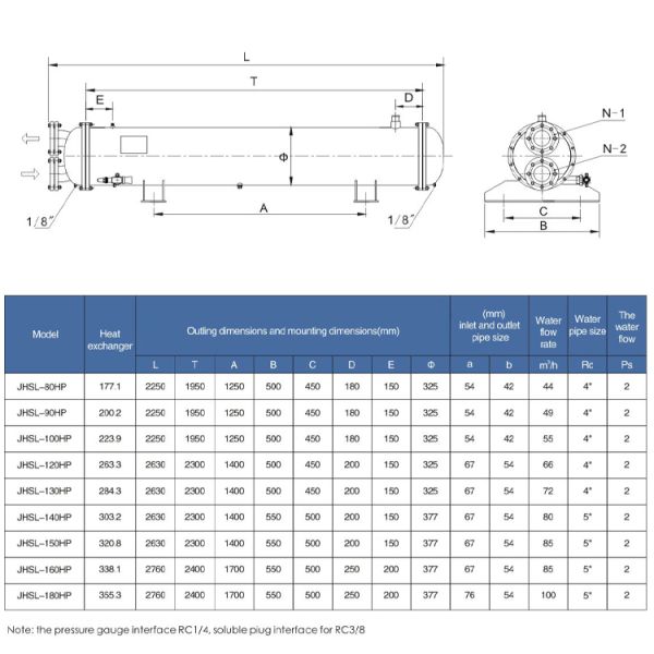 Small Marine Cooling Seawate Water Coole Condense Water Cooled Condenser Coil Price