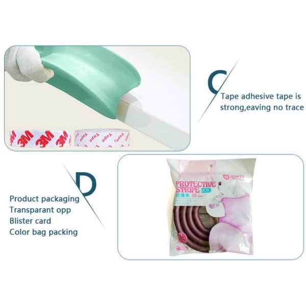 U Shape Baby Safety Corner Protector , Child Safety Corner Cushions