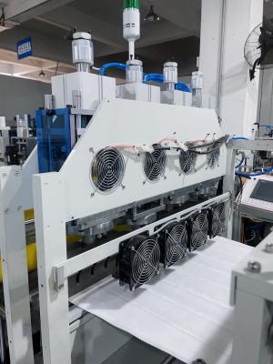 Máquina de fabricação de filtros de bolso de ultra-som com aparência de saco trapezoidal e limpo e economia de tempo