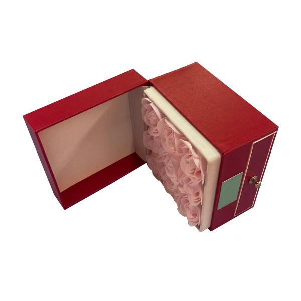 Wholesale Customized Luxury Double-Deck Drawer Hardcover Gift Packaging Box Jewelry Packaging Box for Valentine′s Day