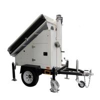 Trailers solaires portables personnalisables Trailers de sécurité solaire avec panneaux solaires 3*400W