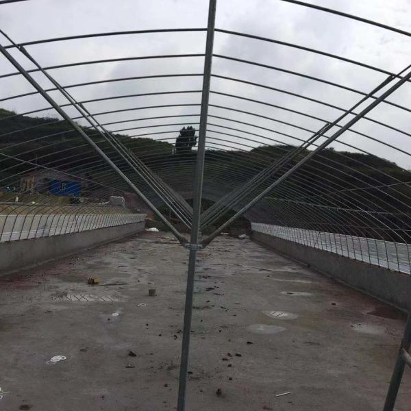 Serres chaudes multi d'envergure de double de voûte de polyéthylène de pellicule agriculture de serre chaude