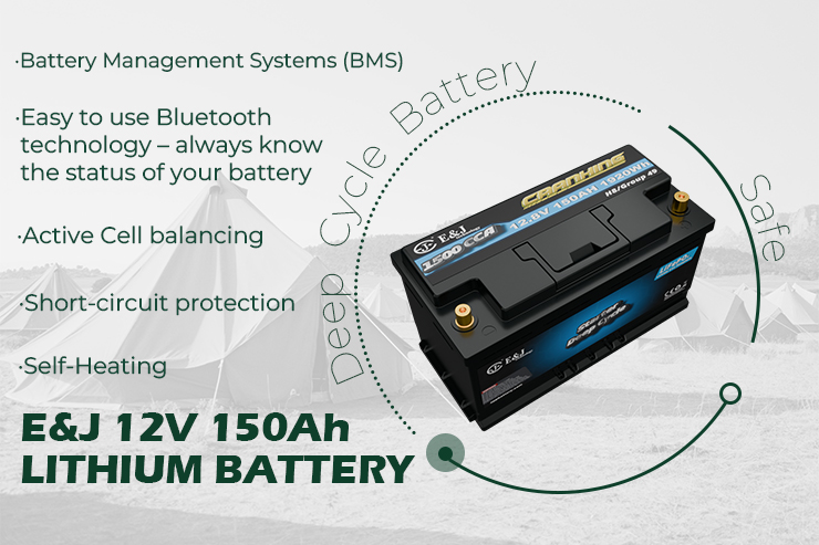 H8 Group 49 12V 150Ah 1500CCA Car Liquid Start Battery Pack Lifepo4 4000 Cycles Mercedes