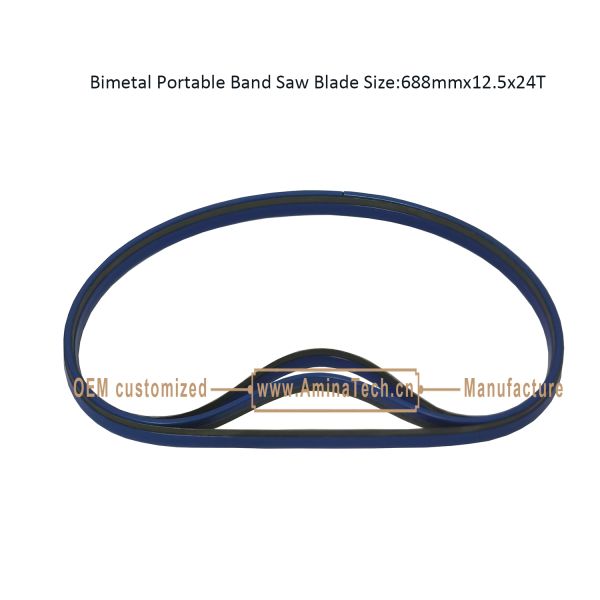 Bimetal Portable Band Saw Blade Size:688mmx12.5x24T