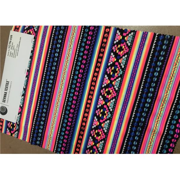 Fibra plástica que faz malha a tela reciclada do desgaste da dança do Spandex da tela do poliéster