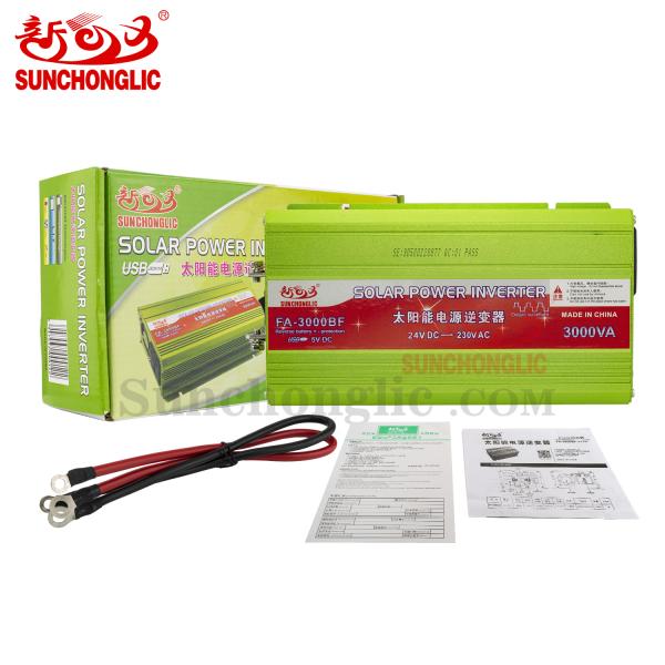 Onduleur solaire hors réseau 3000VA 24v vers 220v Sortie onde sinusoïdale modifiée