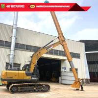 apoio video técnico de Telescopic Boom With da máquina escavadora de 1cbm 16m para CAT Hitachi Volvo
