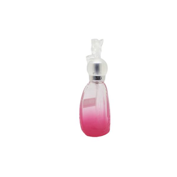 Engraving Surface Refillable Glass Perfume Bottle , Glass Perfume Round Bottle