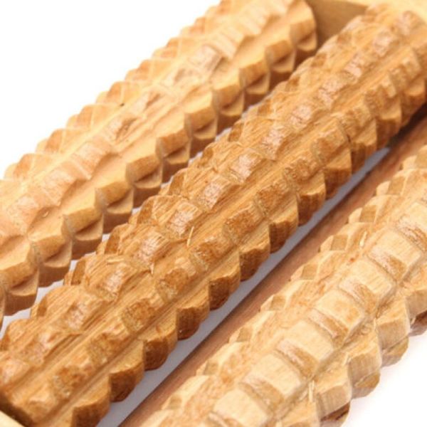 Health Care Wooden Foot Roller , Acupressure Wooden Roller Anti Cellulite
