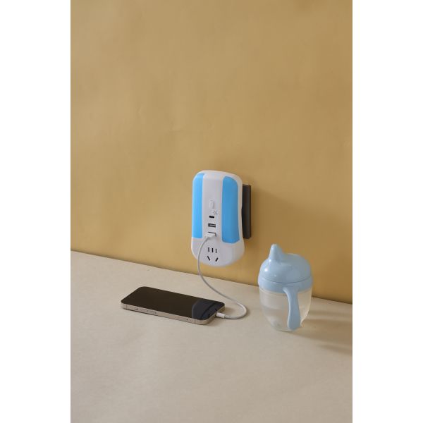 2 USB Ports Portable Tabletop Power Socket Residential General Purpose Power Center Offering Power Distribution on Desks