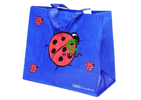 80 - 160gsm Woven Shopping Bag , Logo Printed Polypropylene Reusable Bags