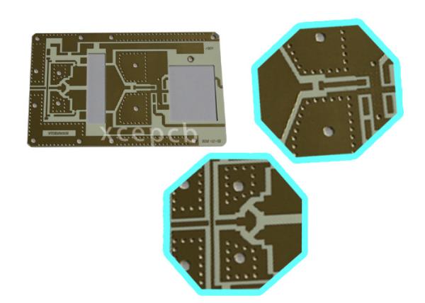 Amateur Radio Antenna TG170 Rogers Material Pcb Without Soldermask , 2oz Finished Copper