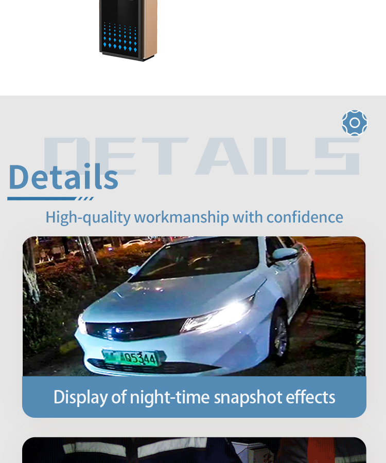 Adjustable Camera Plate Gate with Anti-Pinch RS232 RS485 TCP and QR RFID for Vehicle Parking Entrance Management