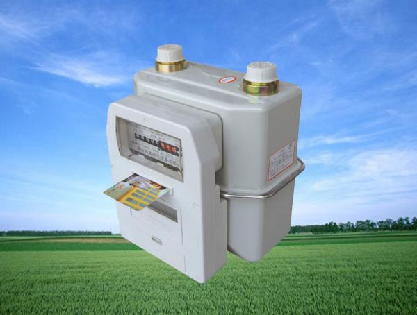 Smart teel Prepaid Gas Meter , White STS Prepayment Meter For Residential Compact Metering
