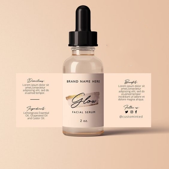 Custom Logo Reusable Vinyl Shampoo Bottle Making Sticker Personalized Gold Cosmetic Product Packaging Labels for Small Business