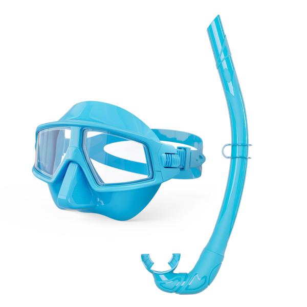 Low Volume Scuba Diving Equipment Set with Silicone Snorkel Mouthpiece Diving Mask