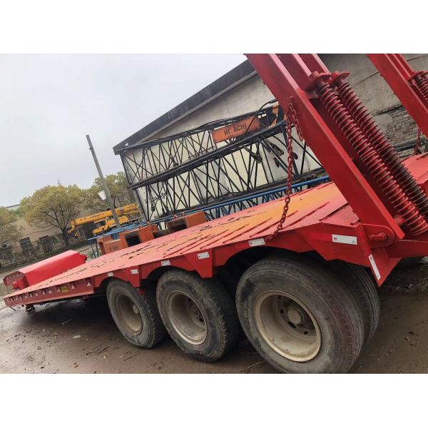Hydraulic Used Lowbed Semi Trailer Good Condition 120 Ton 100 Ton 40 Ton